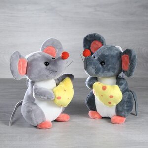 Мягкая игрушка Мышонок Джерри - Сырные Истории 15 см, черный Hit-Toys фото 2