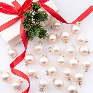 Набор стеклянных шаров 2.5 см перламутровый mix, 24 шт