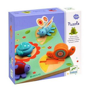 Рамка-вкладыш Лило, 5 деталей, 21 см, дерево DJECO (Джеко) фото 3