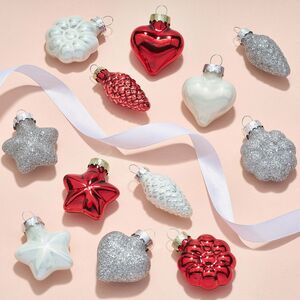 Елочные игрушки Зимняя Ягода, 12 шт, стекло