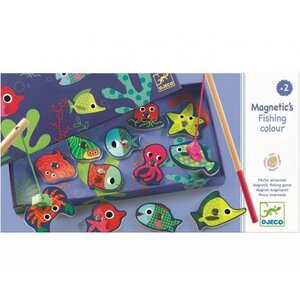 Магнитная игра рыбалка Цвета, 12 элементов 2 удочки Djeco фото 2