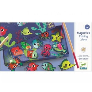 Магнитная игра рыбалка Цвета, 12 элементов 2 удочки DJECO фото 2