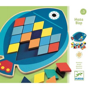 Магнитная деревянная мозаика Рыбка 57 элементов DJECO (Джеко) фото 2