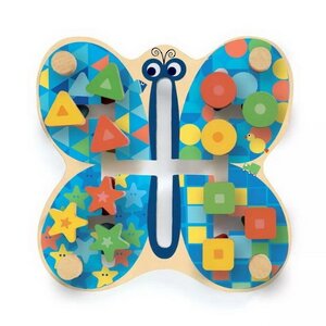 Развивающая игра-головоломка для малышей Бабочка 22 см дерево Djeco фото 2