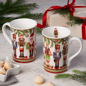 Набор чашек из фарфора Christmas Motivi 2 шт