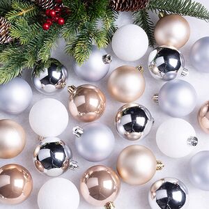 Коллекция пластиковых шаров Gracy - Белые Ночи 6 см, 30 шт Winter Deco фото 1