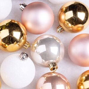 Коллекция пластиковых шаров Gracy - Cashmere Rose 6 см, 30 шт Winter Deco фото 2