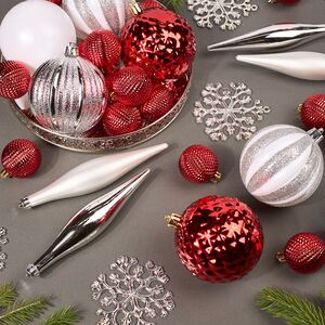 Набор елочных игрушек Glory Brilliance - Зимняя ягода 46 шт, 8 см, пластик Winter Deco фото 4