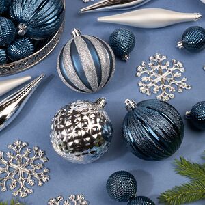 Набор елочных игрушек Glory Brilliance - Полярная Ночь 46 шт, 8 см, пластик Winter Deco фото 4