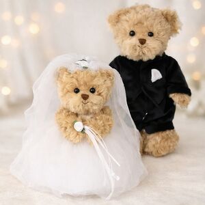 Мягкая игрушка Медвежонок - Невеста Эмма и Жених Мартин 25 см, Barbara Bukowski