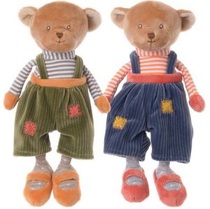 Мягкая игрушка Мишка Симон в синих шортах - Baby Patchwork 20 см, Barbara Bukowski