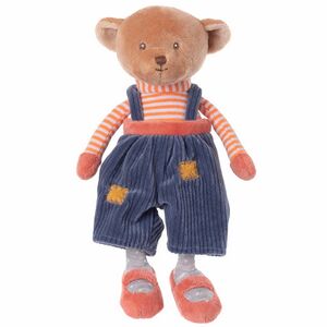 Мягкая игрушка Мишка Симон в синих шортах - Baby Patchwork 20 см, Barbara Bukowski