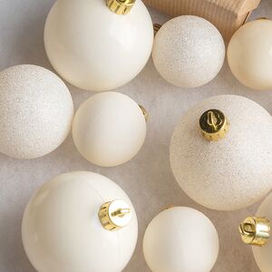 Набор пластиковых шаров Luminous - Молочный, 4-6 см, 30 шт Winter Deco фото 4