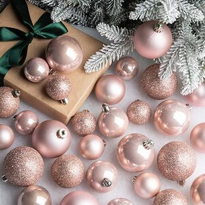 Набор пластиковых шаров Luminous - Розовый Бутон, 4-6 см, 30 шт