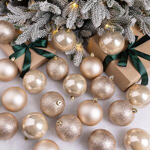 Набор пластиковых шаров Grande Collection - Перламутровый, 8 см, 34 шт Winter Deco фото 1