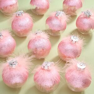 Набор пластиковых шаров Розовый Фламинго 8 см, 12 шт Kaemingk фото 1