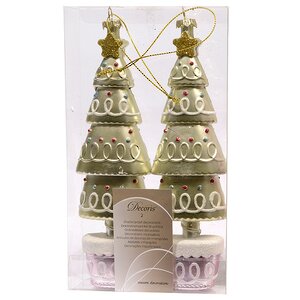 Елочная игрушка Пряничная Елка 19 см 2 шт, подвеска Kaemingk фото 3