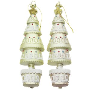 Елочная игрушка Пряничная Елка 19 см 2 шт, подвеска Kaemingk фото 1