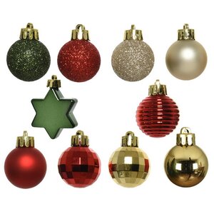 Набор елочных мини-украшений Christmas Gift: Канун Рождества, 30 шт, пластик Kaemingk фото 3