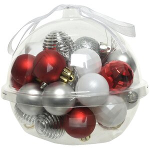 Набор елочных мини-украшений Christmas Gift: Зимняя ягода, 30 шт, пластик Kaemingk фото 2