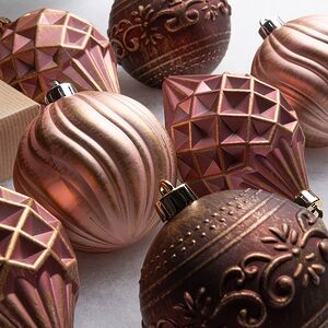 Набор пластиковых шаров Angel's Dreams: Velvet Rose 8 см, 9 шт Kaemingk фото 2