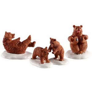 Набор фигурок Медвежья семья 4 см, 4 шт
