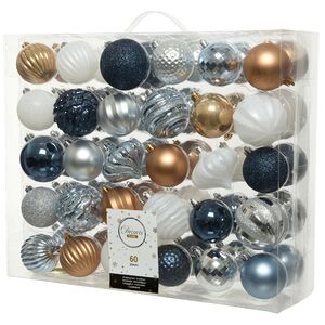 Набор пластиковых шаров Magic Suite: Mountain Lodge, 6-7 см, 60 шт Winter Deco фото 1