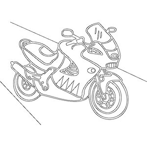 Трафарет для песка Мотоцикл 21*30 см