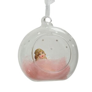 Елочный шар с композицией Fairy Tale - Аврора 8 см, стекло Kaemingk фото 3