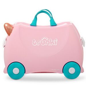 Детский чемодан-каталка Фламинго Флосси с наклейками Trunki фото 4