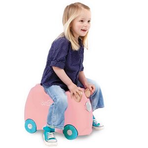 Детский чемодан-каталка Фламинго Флосси с наклейками Trunki фото 8