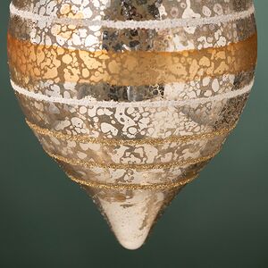 Набор стеклянных елочных игрушек Vintage Christmas: Antico Stile 10 см, 2 шт, подвеска Kaemingk фото 4