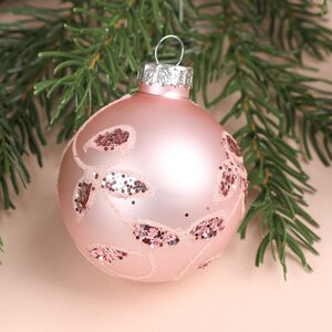 Набор стеклянных шаров Modellato - Розовый бутон 5-7 см, 13 шт Winter Deco фото 5