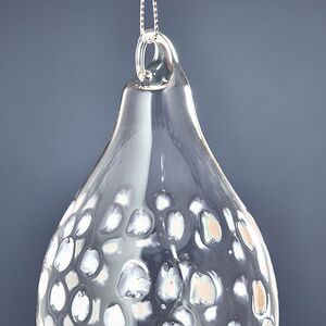 Стеклянная елочная игрушка Сосулька Ачиреале 12 см, подвеска Kaemingk фото 2