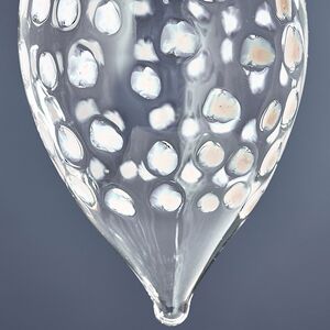 Стеклянная елочная игрушка Сосулька Ачиреале 12 см, подвеска Kaemingk фото 4