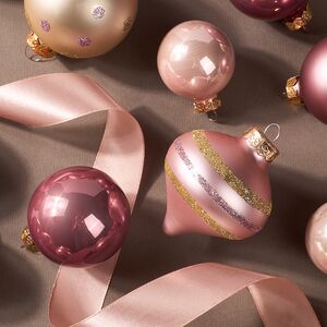 Набор стеклянных шаров Christmas Candy: Нежно-розовый, 4-6 см, 20 шт Kaemingk фото 4