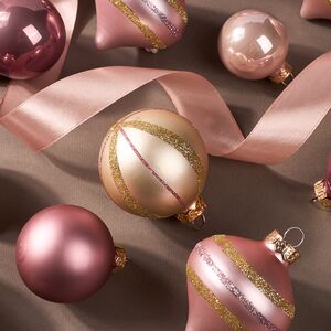 Набор стеклянных шаров Christmas Candy: Нежно-розовый, 4-6 см, 20 шт Kaemingk фото 3