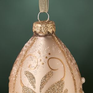 Набор елочных игрушек Сосульки Жемчужное Барокко 12 см, 2 шт, стекло, подвеска Kaemingk фото 3