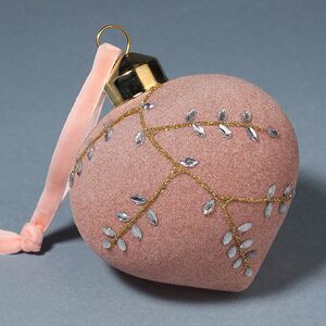 Набор стеклянных шаров Capottera 8 см розовый, 3 шт Kaemingk фото 2