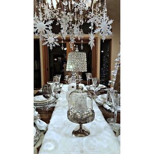 Елочная игрушка Снежинка - Ледяные узоры 15 см, серебристо-зелёная, подвеска Kurts Adler фото 5