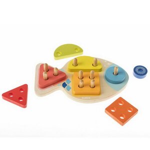 Сортер Рыбка 23 см, дерево Djeco фото 2