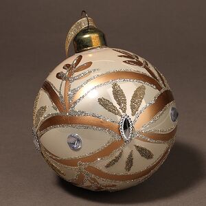 Набор стеклянных шаров Maristello 8 см кремовый, 3 шт Kaemingk фото 2