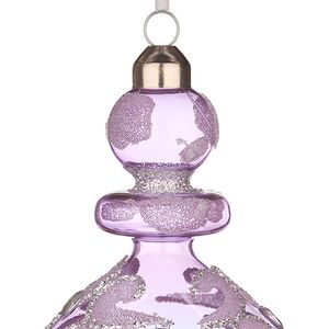 Набор стеклянных елочных игрушек Barbiano 24 см фиолетовые, 2 шт Kaemingk фото 6