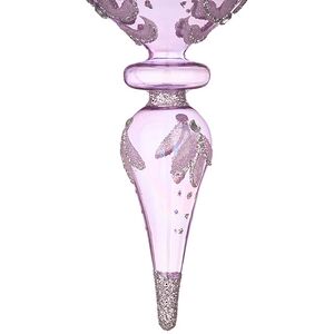 Набор стеклянных елочных игрушек Barbiano 24 см фиолетовые, 2 шт Kaemingk фото 5