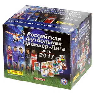 Бокс наклеек "Футбол: РФПЛ 2016-2017", 50 уп. по 5 шт Panini фото 1