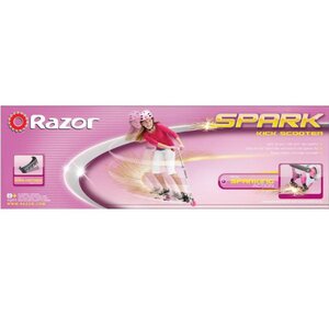 Самокат Spark с искрами, колеса 125 мм, розовый Razor фото 2