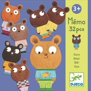 Развивающая игра Мемо Мишки Djeco фото 1