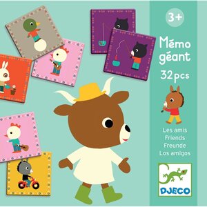 Развивающая игра Мемо Друзья гигант Djeco фото 1