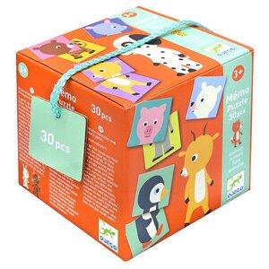 Детская настольная игра Мемо-пазл Животные DJECO (Джеко) фото 3