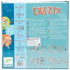 Набор металлических головоломок Crazix 6 штук DJECO (Джеко) фото 5